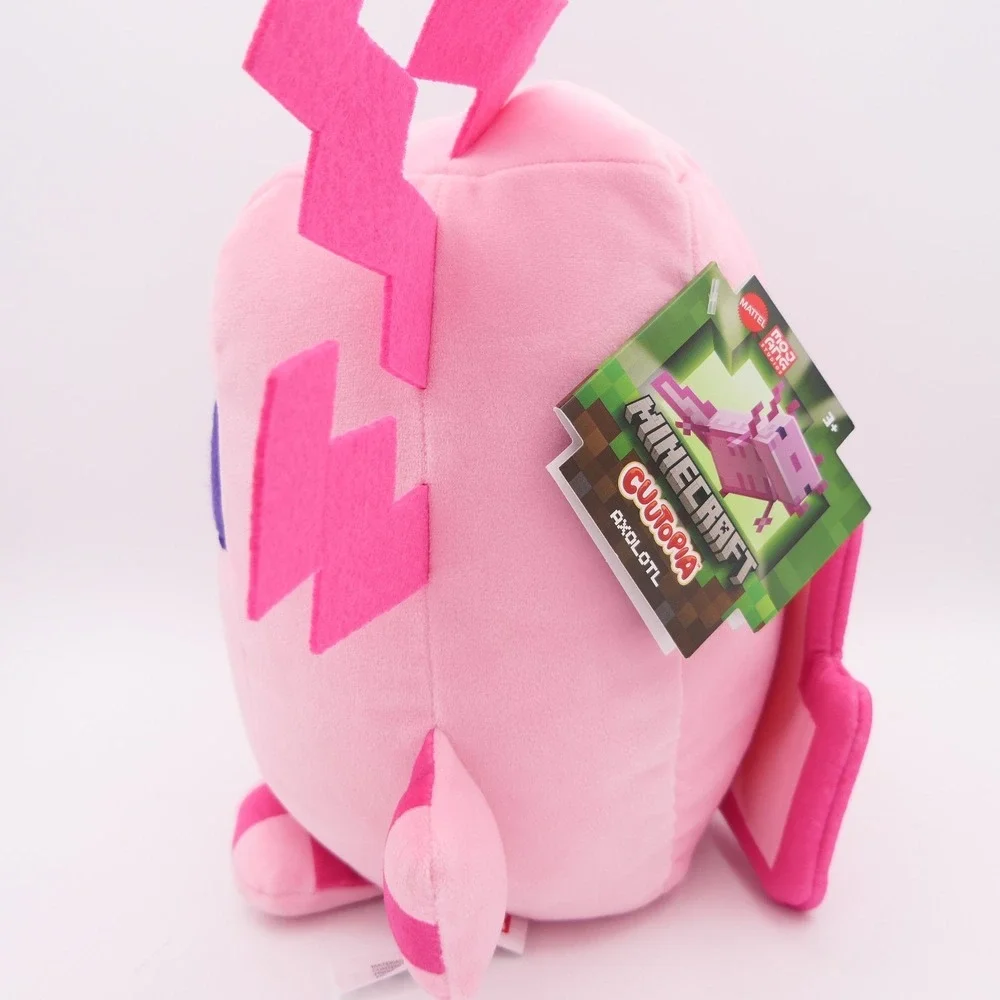 Mattel Minecraft Cuutopia Axolotl Pink 10